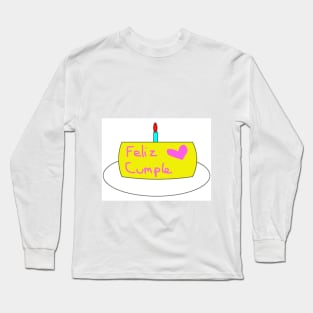 BITHAY CAKE TARTA DE CUMPLEAÑOS Long Sleeve T-Shirt